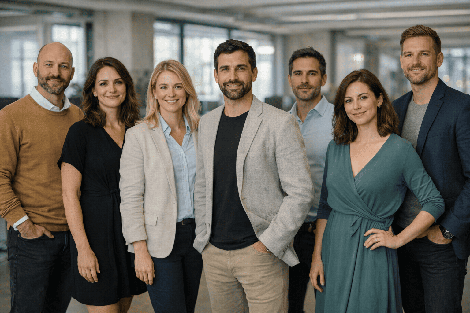Team working on AI trading platform — Vaste Investène